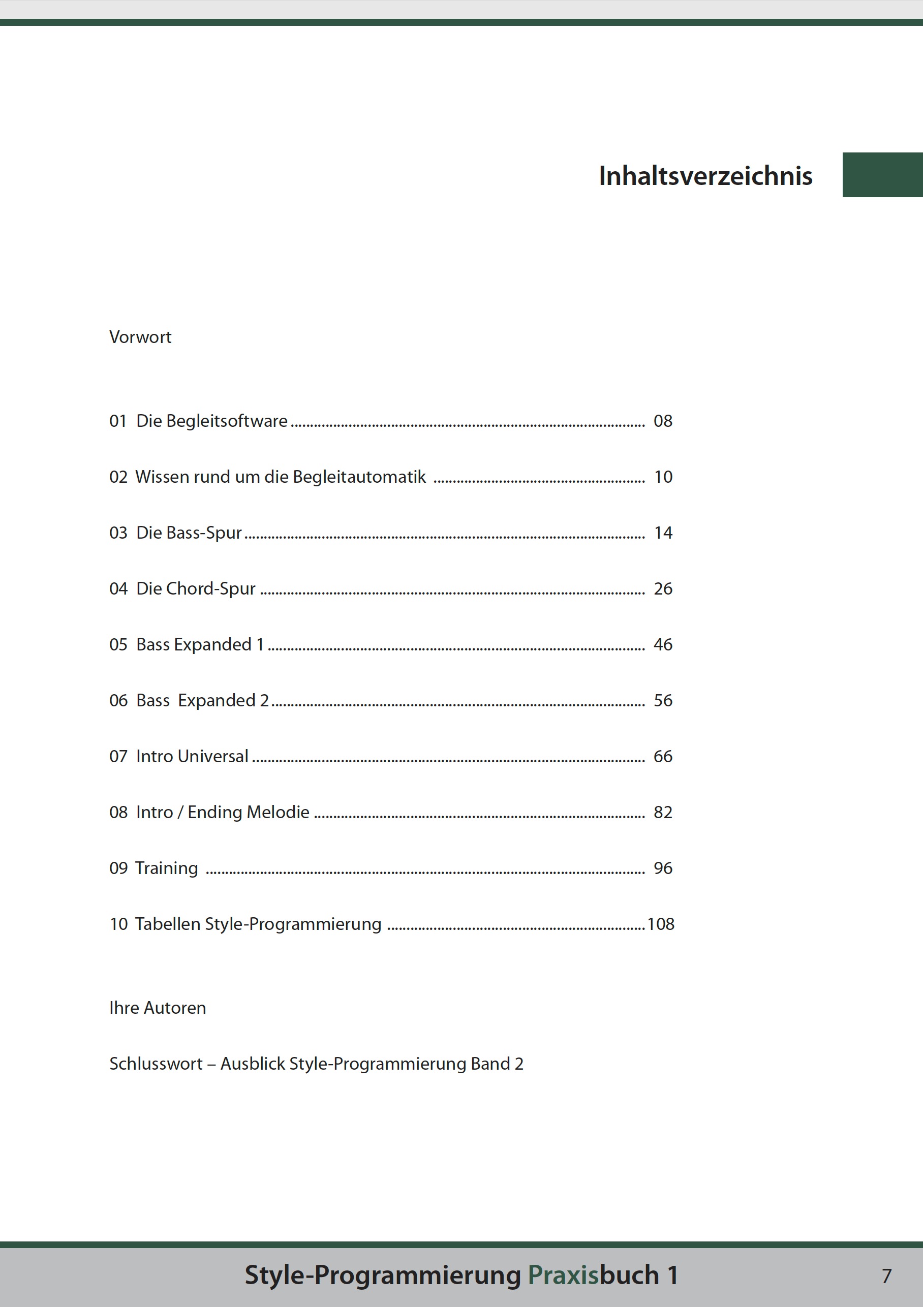 Grundlagen der Yamaha Style-Programmierung