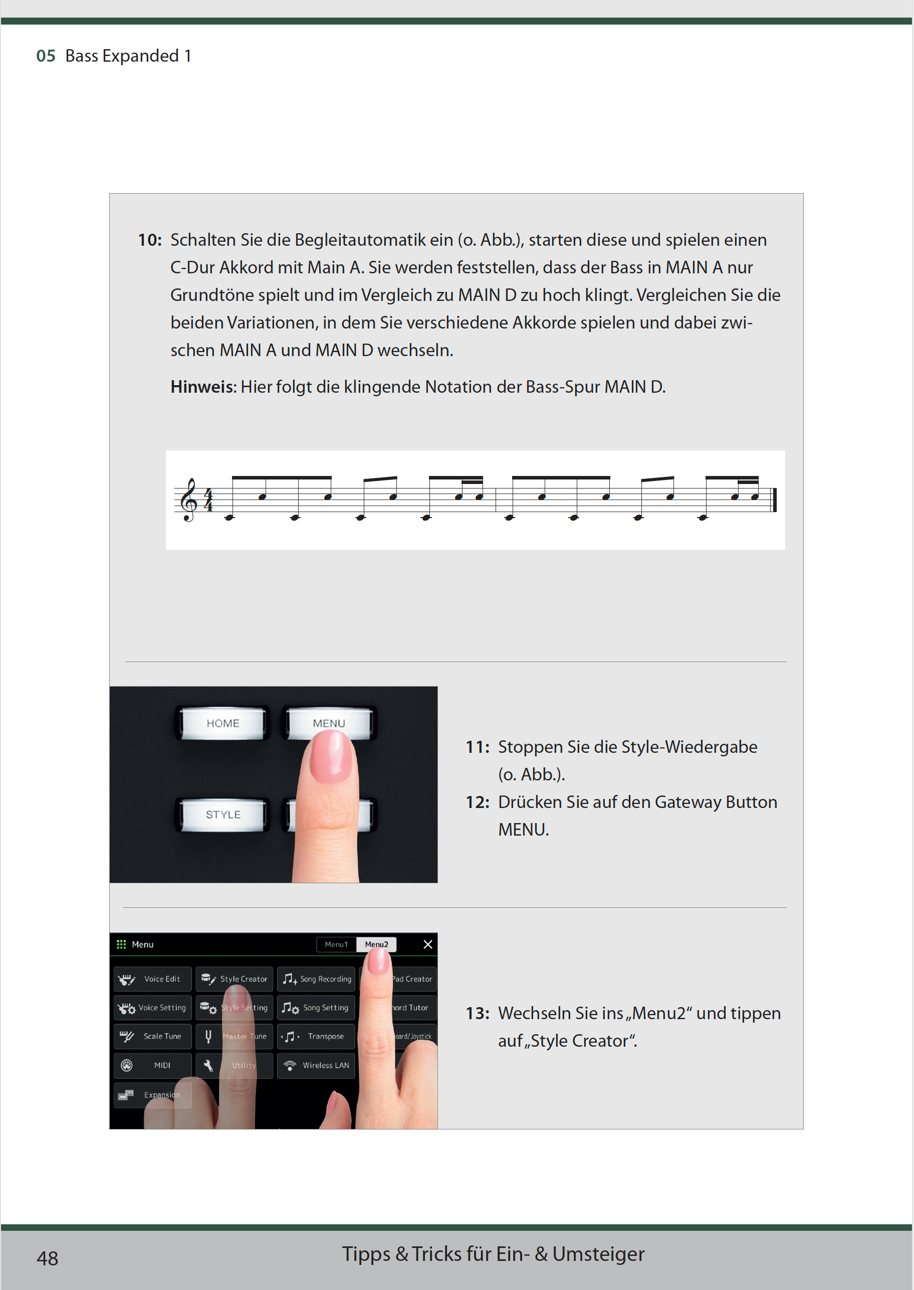 Grundlagen der Yamaha Style-Programmierung