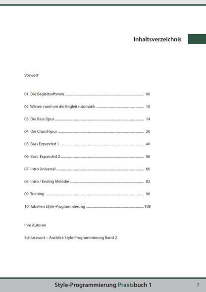 Grundlagen der Yamaha Style-Programmierung