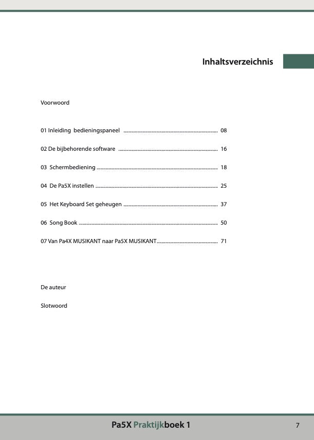 Pa5X Musikant Praktijkboek 1