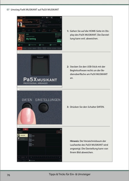 Pa5X Musikant Praxisbuch 1