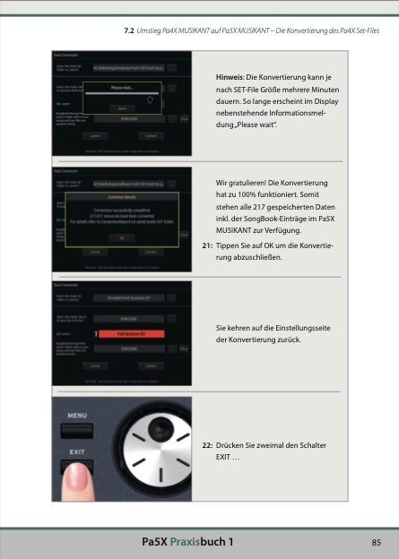 Pa5X Musikant Praxisbuch 1